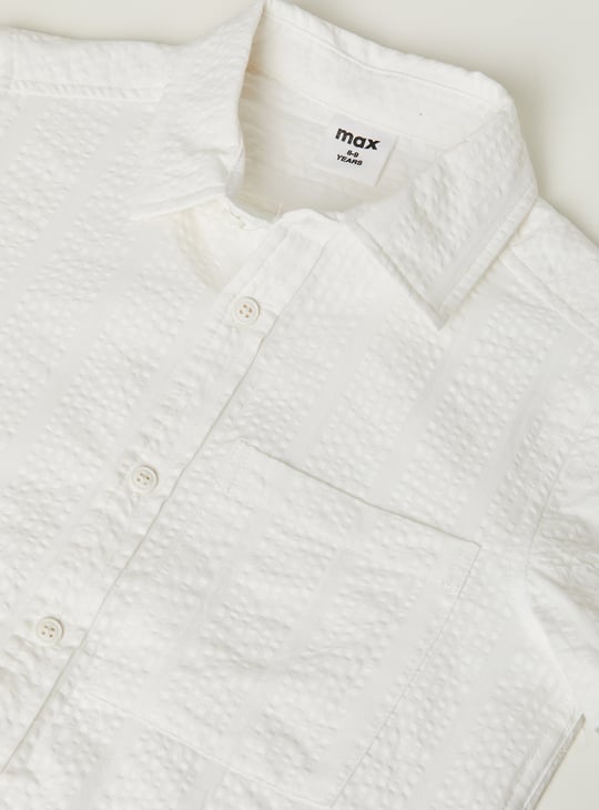 Boys Seersucker Shirt
