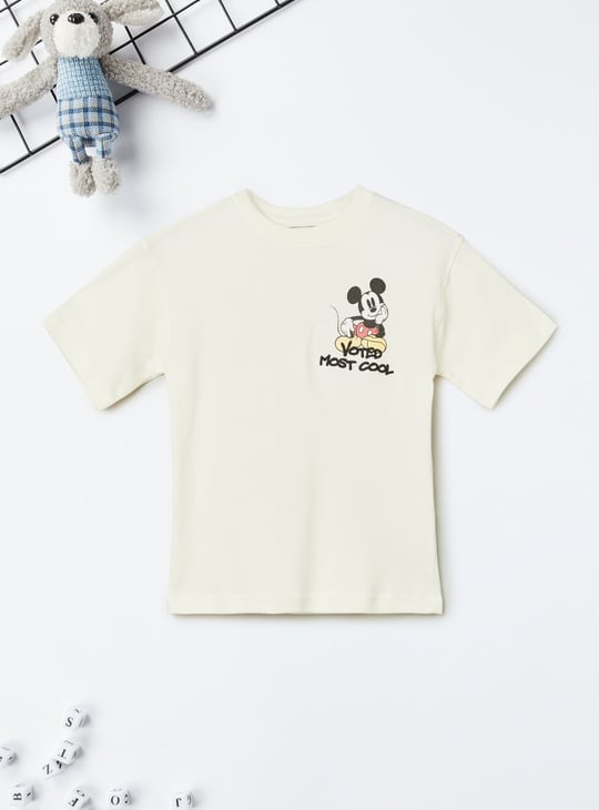 Boys Mickey Print T-shirt