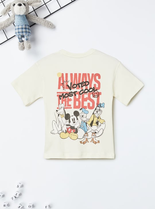 Boys Mickey Print T-shirt
