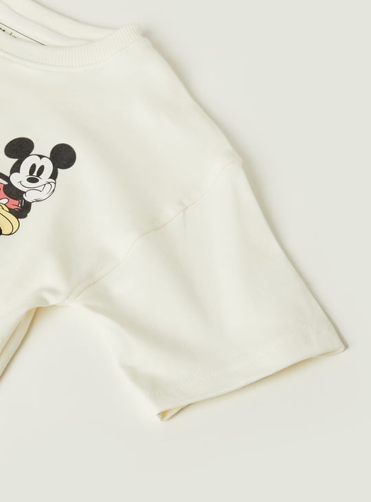Boys Mickey Print T-shirt