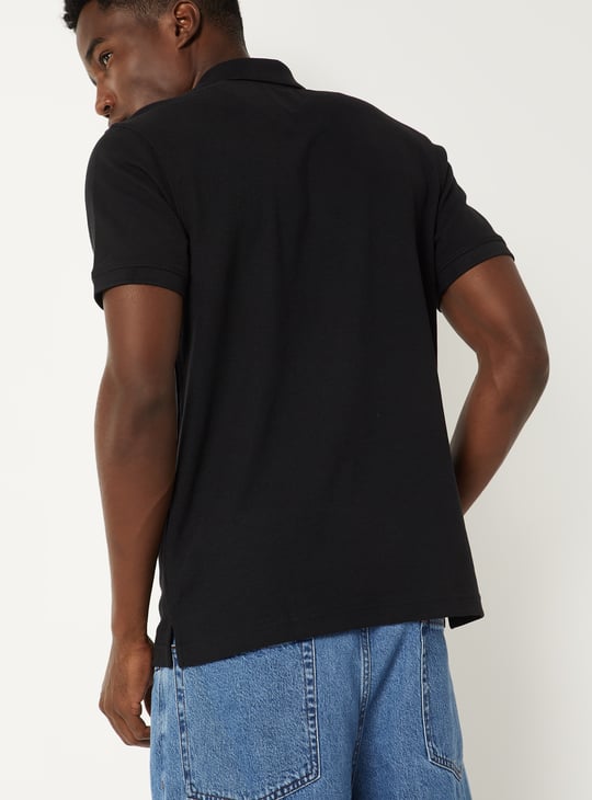 Men Solid Polo T-shirt
