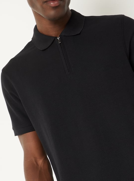 Men Solid Polo T-shirt