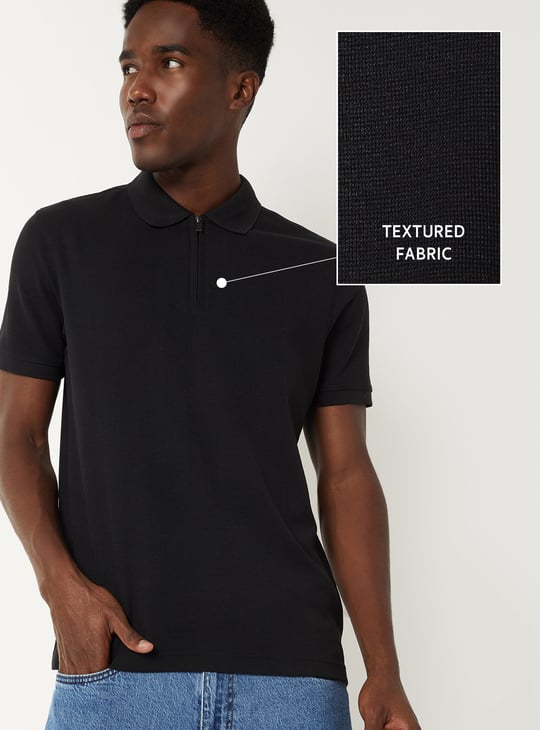 Men Solid Polo T-shirt