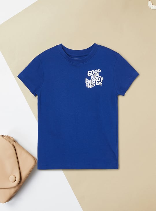 Girls Placement Print T-shirt