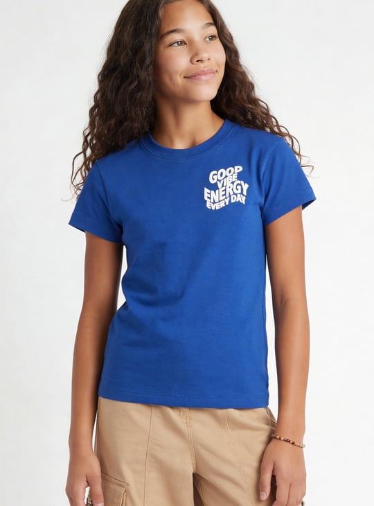 Girls Placement Print T-shirt