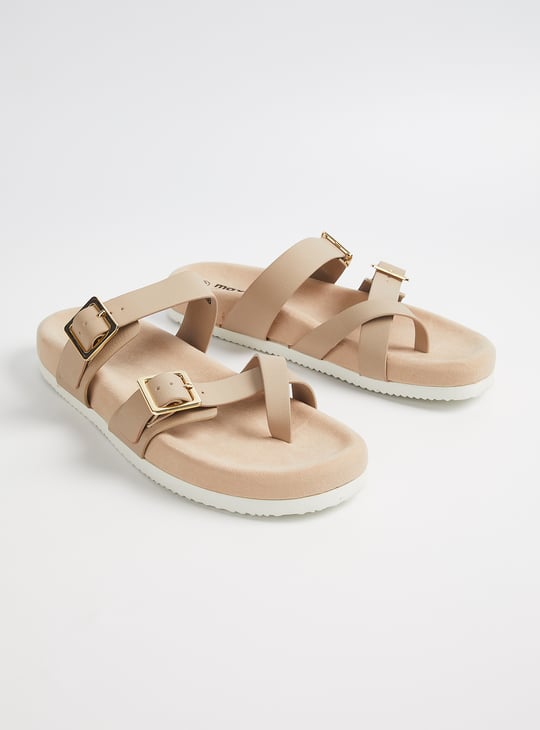 Women One-Toe Flats with Tang Buckle