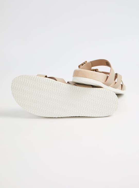 Women One-Toe Flats with Tang Buckle