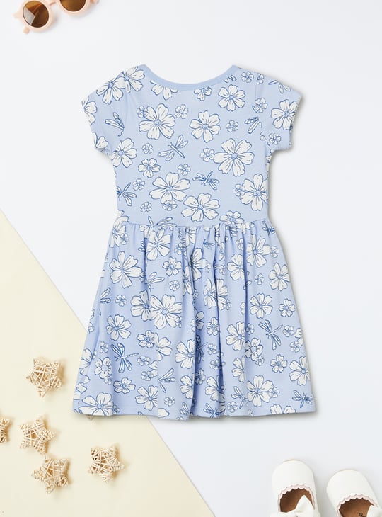 Girls Floral Print Dress
