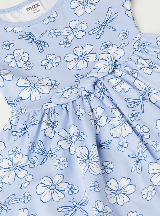 Girls Floral Print Dress