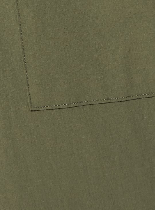 Men Solid Cargo Track Pants
