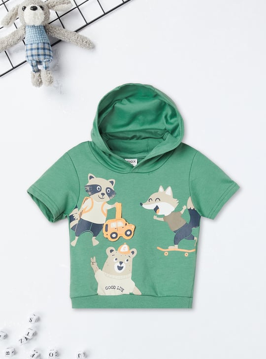 Boys Printed Shorts Set