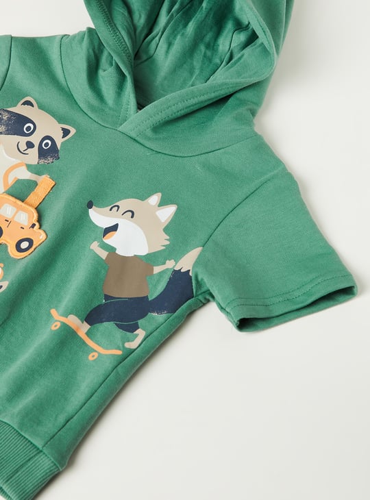 Boys Printed Shorts Set