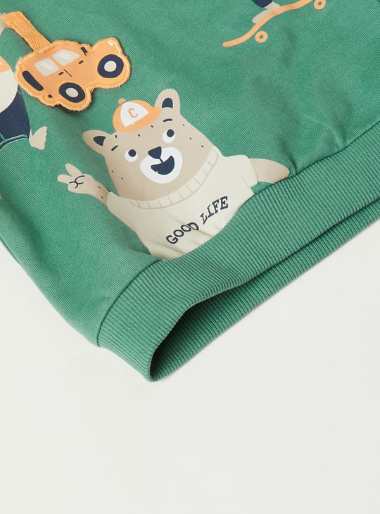 Boys Printed Shorts Set