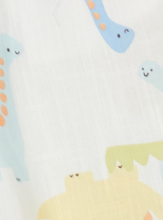 Boys Dino Print Shorts Set