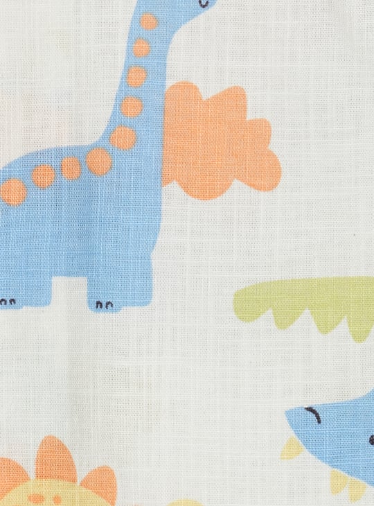 Boys Dino Print Shorts Set