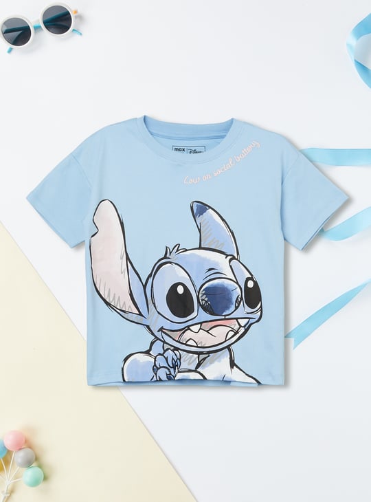 Girls Lilo & Stitch Print T-shirt