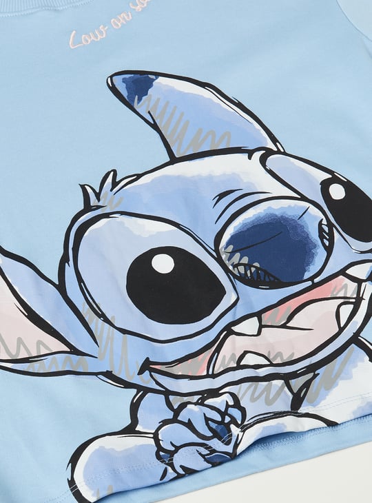 Girls Lilo & Stitch Print T-shirt