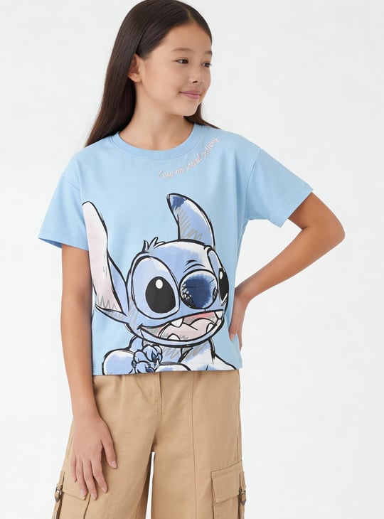 Girls Lilo & Stitch Print T-shirt
