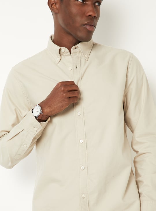 Men Soft Touch Regular Fit Oxford Shirt