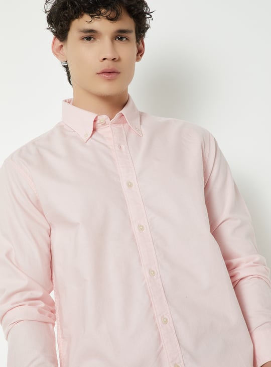 Men Soft Touch Regular Fit Oxford Shirt