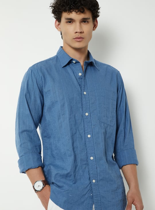 Men Regular Fit Solid Shirt