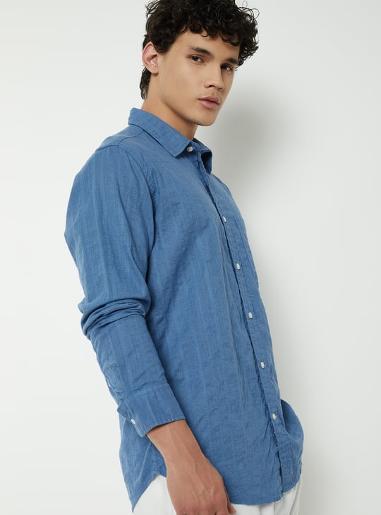 Men Regular Fit Solid Shirt