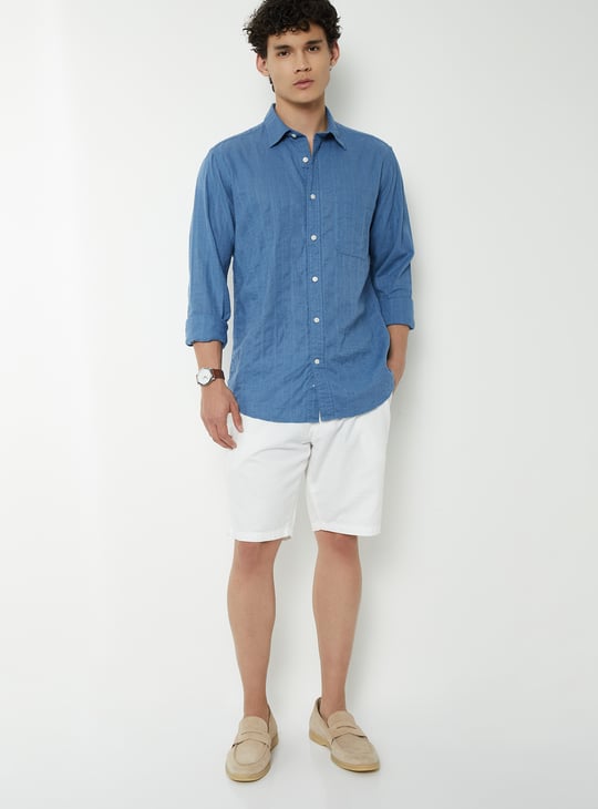 Men Regular Fit Solid Shirt