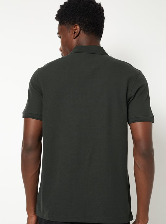 Men Solid Polo T-shirt