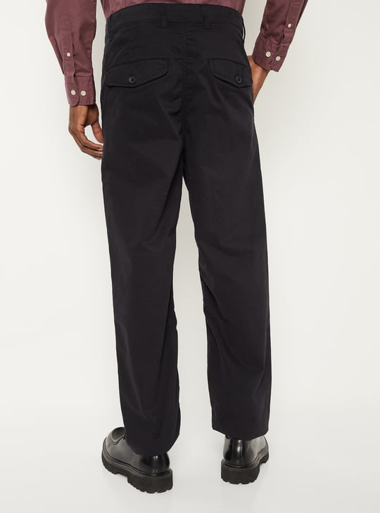 Men Soft Touch Regular Fit Twill Pants