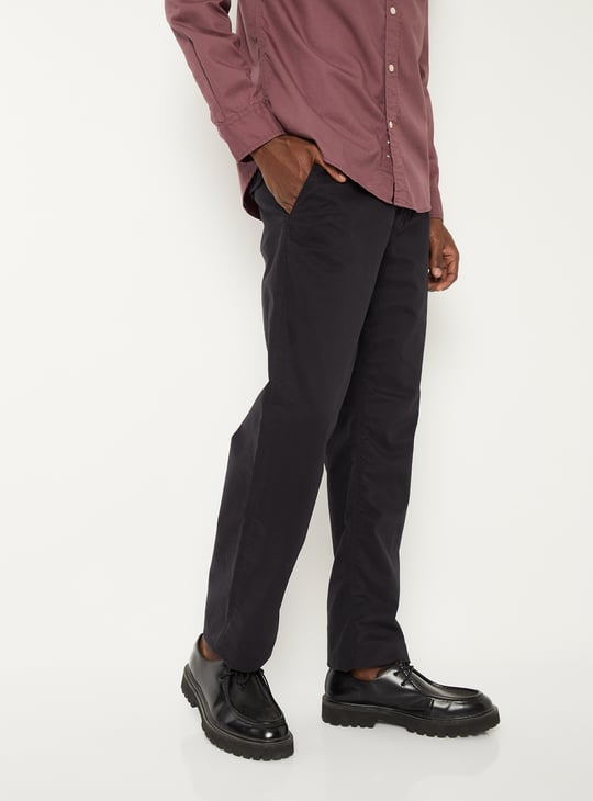 Men Soft Touch Regular Fit Twill Pants