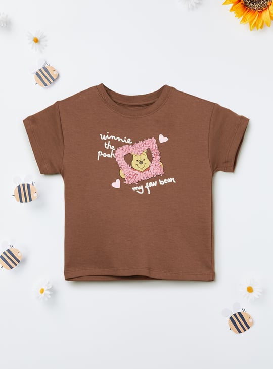 Girls Winnie The Pooh Print T-shirt