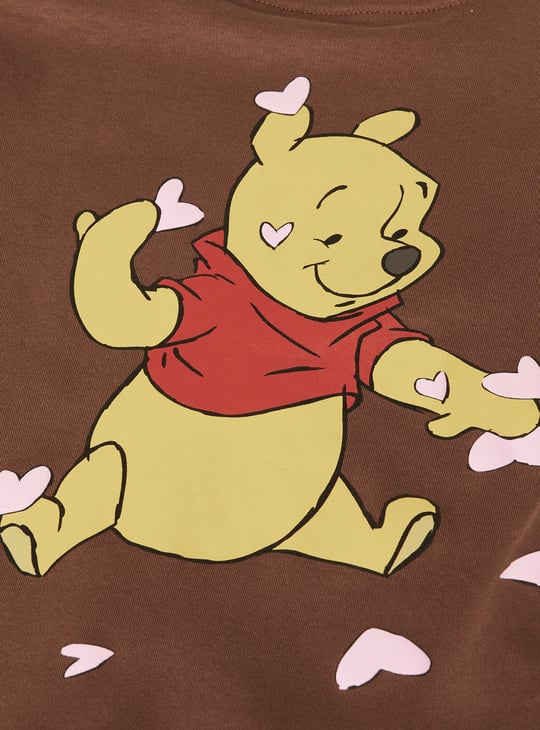 Girls Winnie The Pooh Print T-shirt