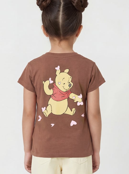 Girls Winnie The Pooh Print T-shirt