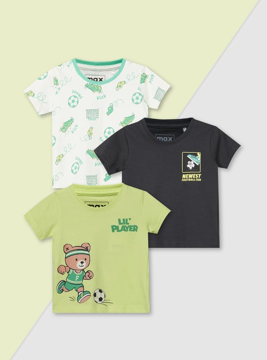 Boys Printed T-shirt - Pack of 3
