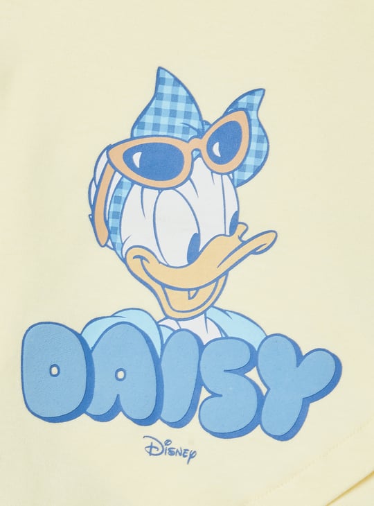 Girls Daisy Duck Print Shorts Set