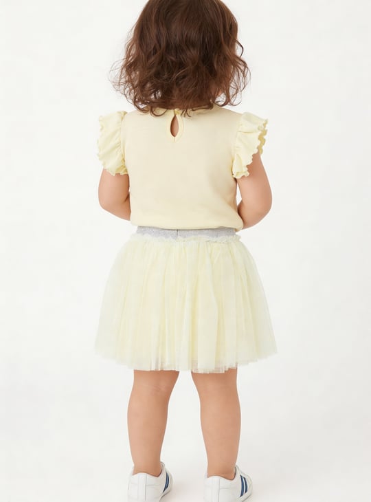 Girls Daisy Duck Print Shorts Set
