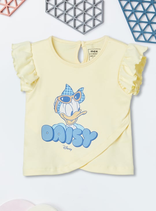 Girls Daisy Duck Print Shorts Set