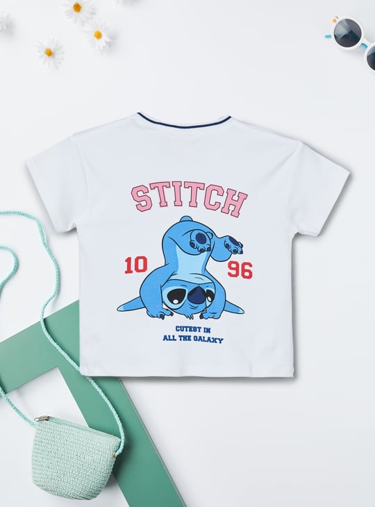 Girls Stitch Print T-shirt