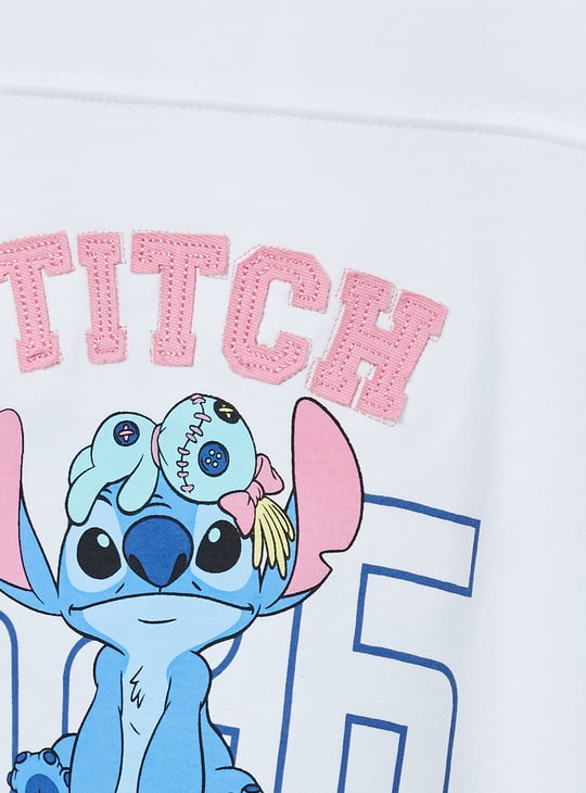 Girls Stitch Print T-shirt
