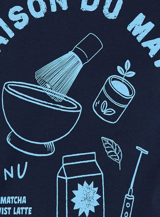 URB_N Women Graphic Print Relaxed Fit T-shirt