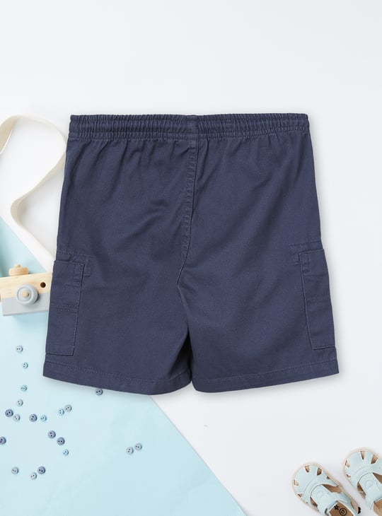 Boys Solid Cargo Shorts