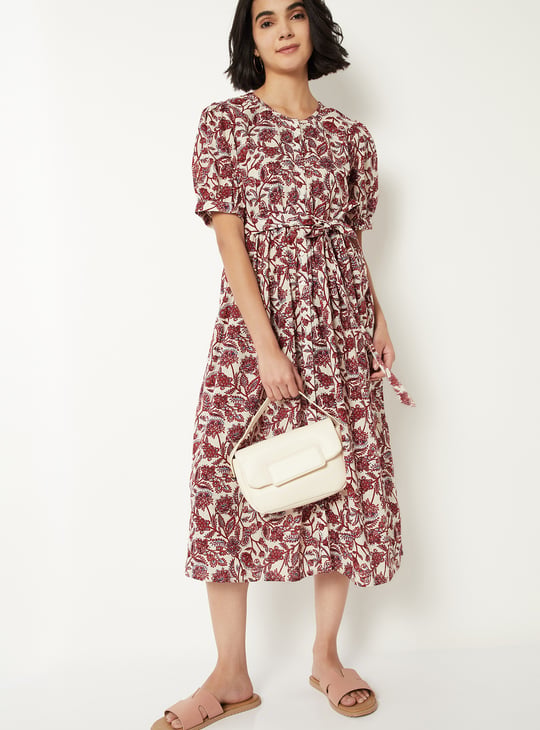 Women Printed A-line Dress
