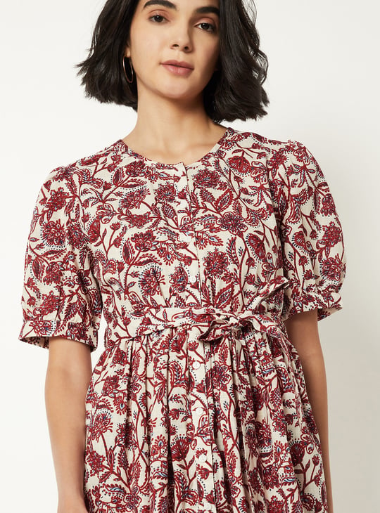 Women Printed A-line Dress