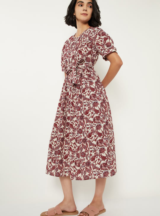 Women Printed A-line Dress
