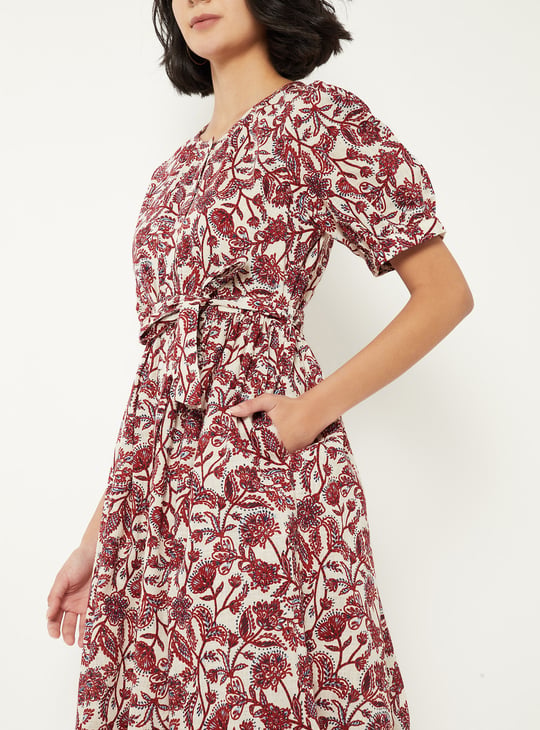 Women Printed A-line Dress