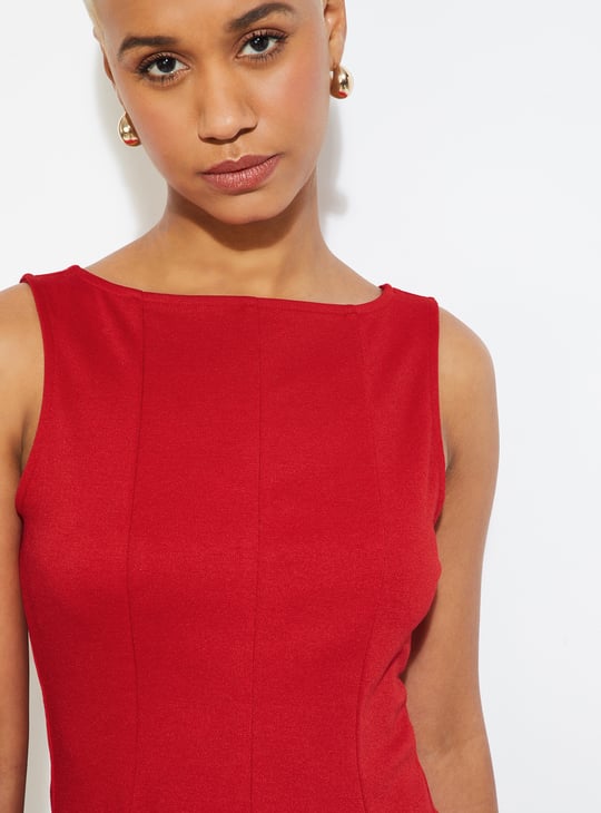 ALAYA F X URB_N Women Solid Peplum Top