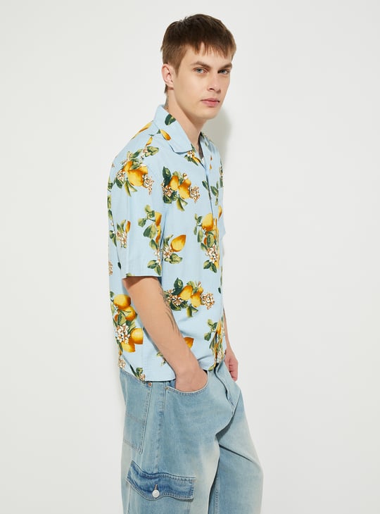 URB_N Men Oversized Printed Shirt