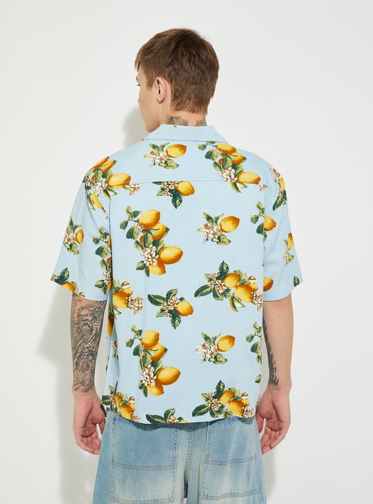 URB_N Men Oversized Printed Shirt