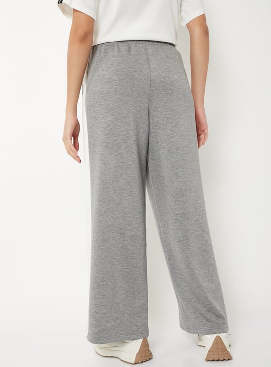 Women Side Taped Butter Soft Wide Leg Sports Track Pants