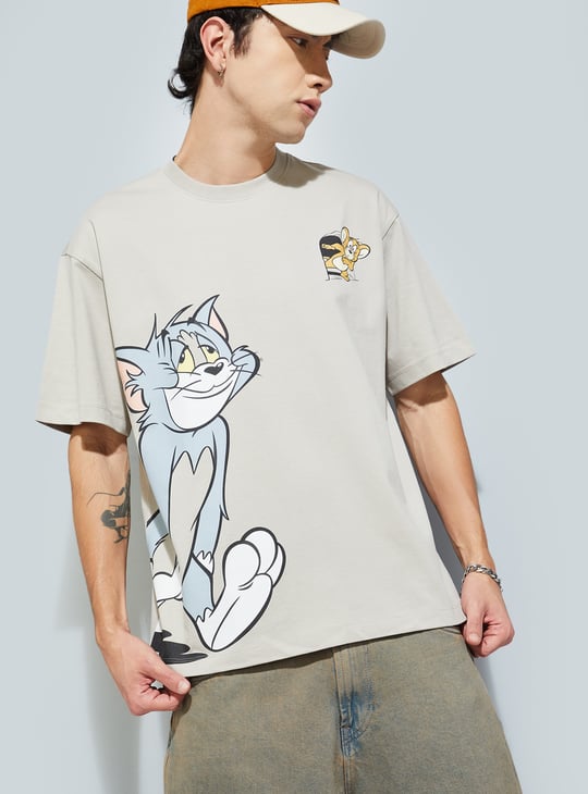 URB_N Men Tom & Jerry Oversized T-shirt